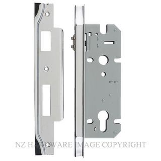 IVER 6056 - 6057 REBATED ROLLER BOLT LOCK CHROME PLATE