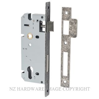 IVER 6082 - 6083 EURO CYLINDER LOCK DISTRESSED NICKEL