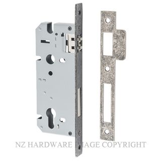 IVER 6086 - 6087 ROLLER BOLT LOCK DISTRESSED NICKEL