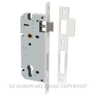 IVER 6090 PN 85MM EURO LOCK BS45MM POLISHED NICKEL