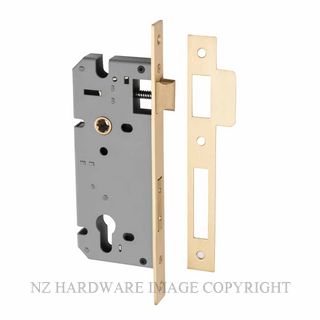 IVER 6106 BB 85MM EURO LOCK BS45MM BRUSHED BRASS