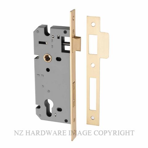 IVER 6106 - 6107 EURO CYLINDER LOCK BRUSHED BRASS