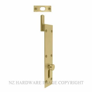 WINDSOR 5271 MSB NECKED INWARD REVERSE BOLT 150MM MATT SATIN BRASS