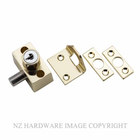 TRADCO 20300 SLIDING WINDOW LOCK ELECTROPLATE BRASS