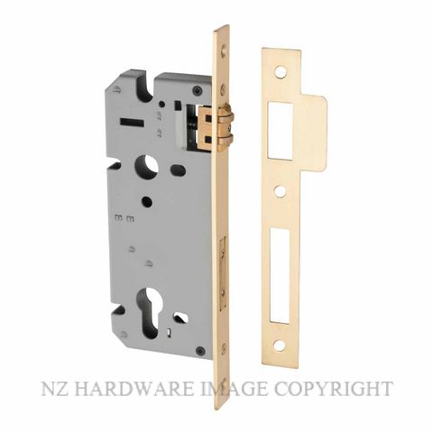 IVER 6110 - 6111 ROLLER BOLT LOCK BRUSHED BRASS