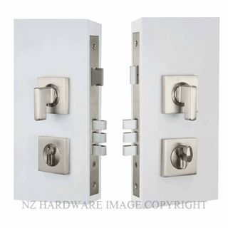 WINDSOR 1365 BN MINI TURN ENTRANCE LOCK KIT SQUARE 60MM BRUSHED NICKEL