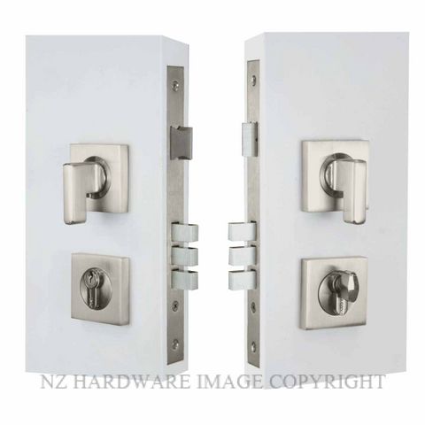 WINDSOR 1365 BN MINI TURN ENTRANCE LOCK KIT SQUARE 60MM BRUSHED NICKEL