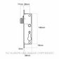 WHITCO LW892117 TASMAN SCREEN DOOR LOCK (NO CYLINDER) BLACK