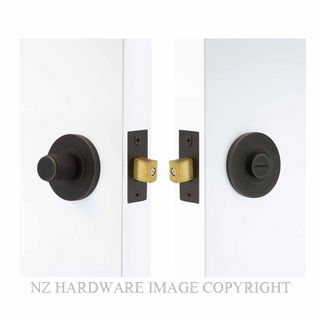 WINDSOR 8410 DRB NIDO TURN & RELEASE PRIVACY SET DIAMOND KNURL DARK ROMAN BRASS