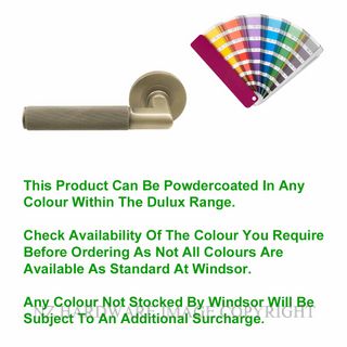 WINDSOR 8411D PC NIDO LUMINA DIAMOND KNURL DUMMY LEVER POWDERCOAT