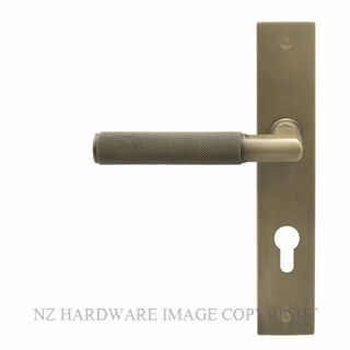 WINDSOR 8413 E85 RB NIDO LUMINA DIAMOND KNURL LEVER ON E85 PLATE SET ROMAN BRASS