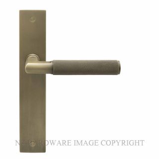 WINDSOR 8413LD RB NIDO LUMINA DIAMOND KNURL LH DUMMY LEVER ON PLATE SET ROMAN BRASS