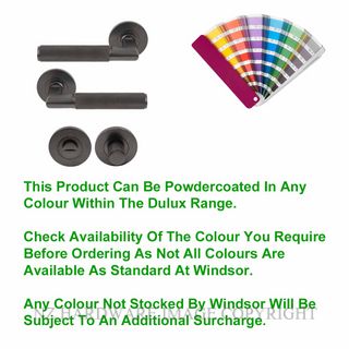 WINDSOR 8415 PC NIDO LUMINA DIAMOND KNURL PRIVACY SET POWERCOAT