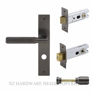 WINDSOR 8418 GN NIDO LUMINA DIAMOND KNURL LONG PLATE PRIVACY SET GRAPHITE NICKEL