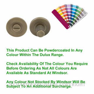 WINDSOR 8409 PC NIDO TURN & RELEASE ONLY DIAMOND KNURL POWDERCOAT