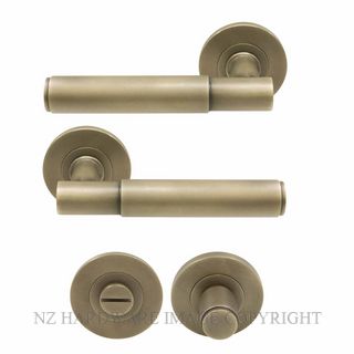 WINDSOR 8425 RB NIDO VERGE PLAIN PRIVACY SET ROMAN BRASS