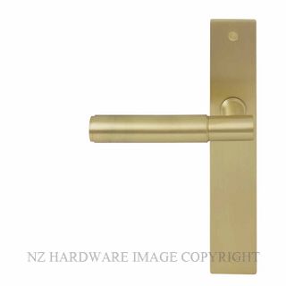 WINDSOR 8427 MSB NIDO VERGE PLAIN LONG PLATE PASSAGE SET MATT SATIN BRASS