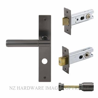 WINDSOR 8428 GN NIDO VERGE PLAIN LONG PLATE PRIVACY SET GRAPHITE NICKEL