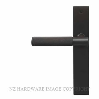 WINDSOR 8433 DRB NIDO VERGE DIAMOND KNURL LEVER ON PLAIN PLATE SET DARK ROMAN BRASS