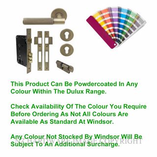 WINDSOR 8434 PC NIDO VERGE DIAMOND KNURL ROUND ROSE ENTRANCE SET POWDERCOAT
