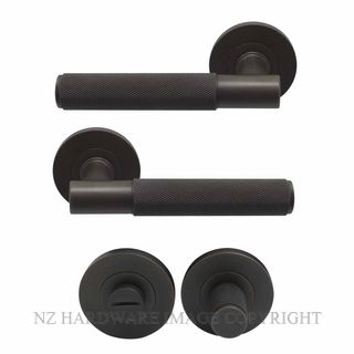 WINDSOR 8435 DRB NIDO VERGE DIAMOND KNURL PRIVACY SET DARK ROMAN BRASS