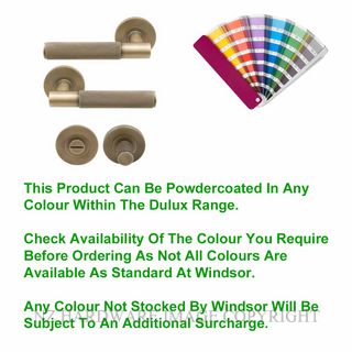WINDSOR 8435 PC NIDO VERGE DIAMOND KNURL PRIVACY SET POWDERCOAT