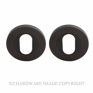 WINDSOR 8420O DRB NIDO OVAL CYLINDER ESCUTCHEONS DARK ROMAN BRASS