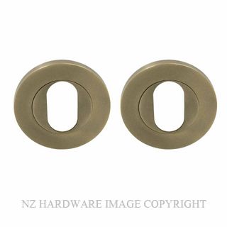 WINDSOR 8420O RB NIDO OVAL CYLINDER ESCUTCHEONS ROMAN BRASS