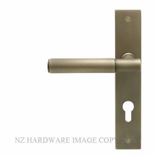 WINDSOR 8423 E85 RB NIDO VERGE PLAIN LEVER ON E85 PLATE SET ROMAN BRASS