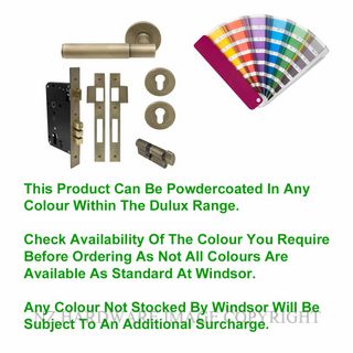 WINDSOR 8424 PC NIDO VERGE PLAIN ROUND ROSE ENTRANCE SET POWDERCOAT