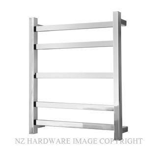 ALEXANDER ELAN 8A02 5 BAR 30S HEATED TOWEL LADDER POLISHED STAINLESS