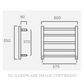 ALEXANDER ELAN 8A02 5 BAR 30S HEATED TOWEL LADDER POLISHED STAINLESS