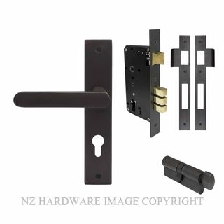 WINDSOR 8446 DRB NIDO MODELLA LONG PLATE ENTRANCE SET DARK ROMAN BRASS