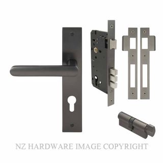 WINDSOR 8446 GN NIDO MODELLA LONG PLATE ENTRANCE SET GRAPHITE NICKEL