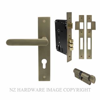 WINDSOR 8446 RB NIDO MODELLA LONG PLATE ENTRANCE SET ROMAN BRASS