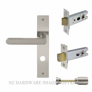 WINDSOR 8448 BN NIDO MODELLA LONG PLATE PRIVACY SET BRUSHED NICKEL