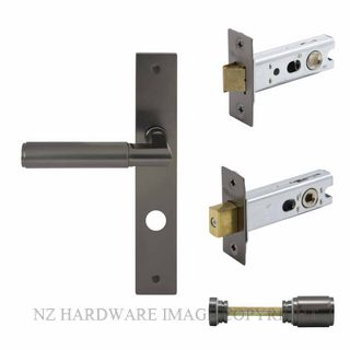 WINDSOR 8450-GN LUMINA PLAIN LONG PLATE PRIVACY SET GRAPHITE NICKEL