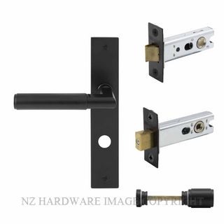 WINDSOR 8450-BLK LUMINA PLAIN LONG PLATE PRIVACY SET MATT BLACK