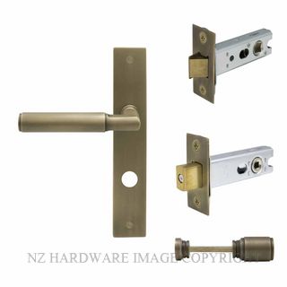WINDSOR 8450-RB LUMINA PLAIN LONG PLATE PRIVACY SET ROMAN BRASS