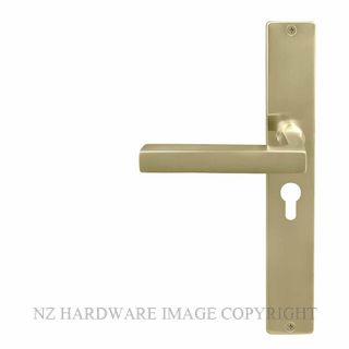 WINDSOR 8225 E48 USB FEDERAL SQUARE LONGPLATE E48 KEYHOLE UNLACQUERED SATIN BRASS