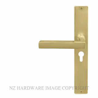 WINDSOR 8225 E48 MSB FEDERAL SQUARE LONGPLATE E48 KEYHOLE MATT SATIN BRASS