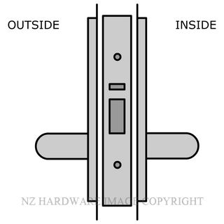 LEGGE TIMBER DOOR PASSAGE LATCH 60MM LATCH & HANDLE KITSET