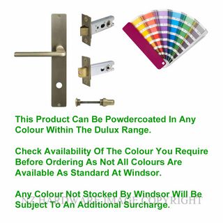 WINDSOR 8298 PC CHALET LONGPLATE PRIVACY SET POWDERCOAT