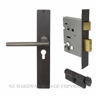 WINDSOR 8299 DRB CHALET LONGPLATE E48 ENTRANCE SET DARK ROMAN BRASS