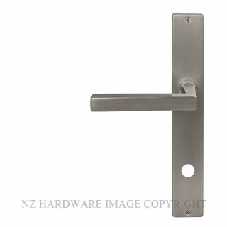 WINDSOR 8225 P57 BN FEDERAL SQUARE LONGPLATE PRIVACY HANDLES BRUSHED NICKEL