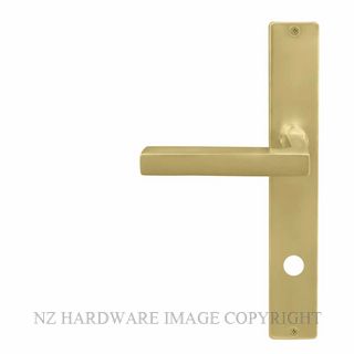 WINDSOR 8225 P57 MSB FEDERAL SQUARE LONGPLATE PRIVACY HANDLES MATT SATIN BRASS