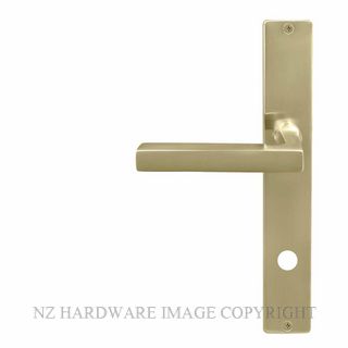 WINDSOR 8225 P57 USB FEDERAL SQUARE LONGPLATE PRIVACY HANDLES UNLACQUERED SATIN BRASS