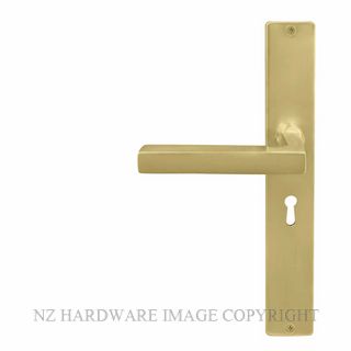 WINDSOR 8225L MSB FEDERAL SQUARE LONGPLATE STD KEYHOLE MATT SATIN BRASS