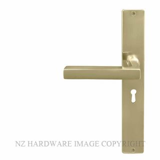 WINDSOR 8225L USB FEDERAL SQUARE LONGPLATE STD KEYHOLE UNLACQUERED SATIN BRASS