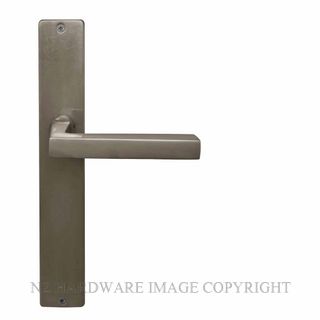 WINDSOR 8225LD NB FEDERAL SQUARE LONGPLATE LH DUMMY HANDLE NATURAL BRONZE